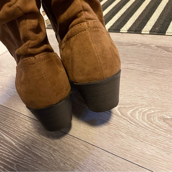 Espirit Polina Faux Suede Slouchy Ankle Boots Booties Brown Size 9 Women’s - Picture 6 of 11